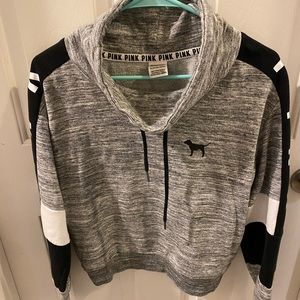 Pink by Victoria Secret gray hoodie SIZE XS